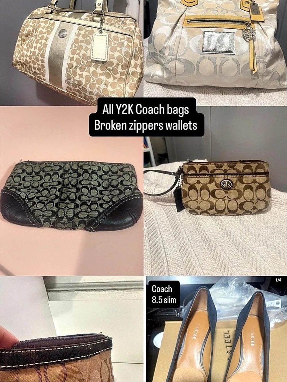 Coach Bag Lot Brown & Black
